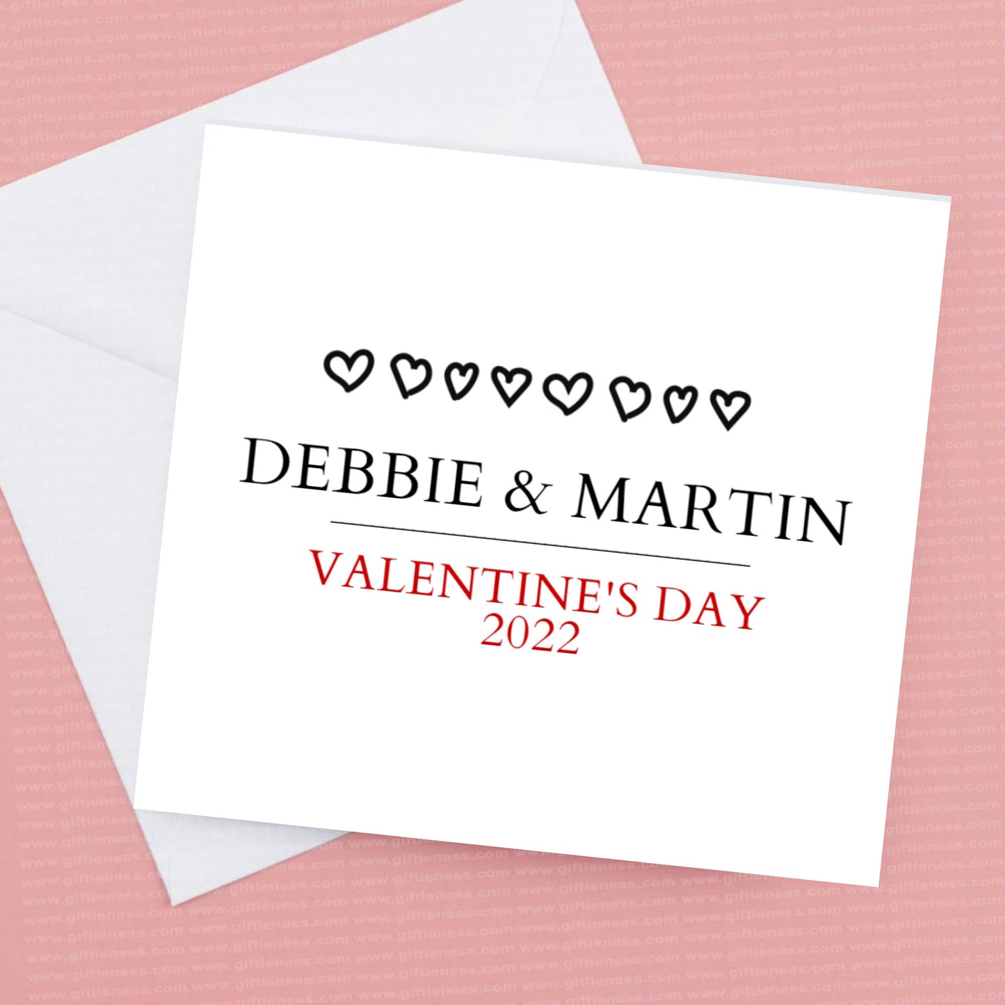 Valentines Day 2022 , Personalised Valentines Card