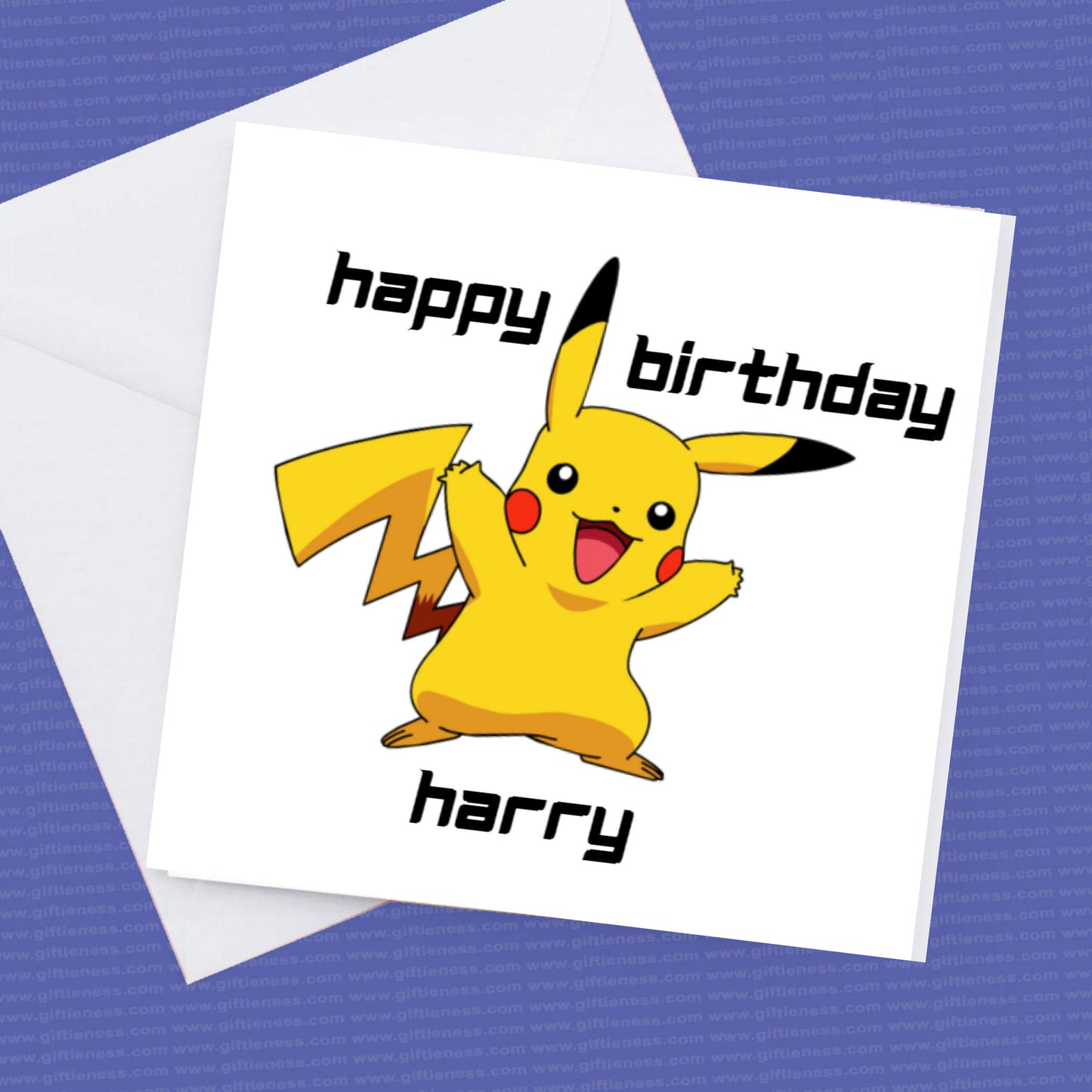 Personalised Pokemon Birthday Card