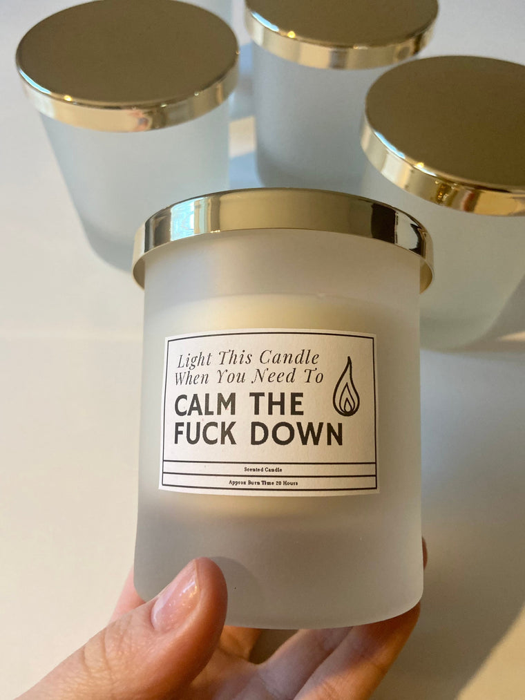 Light This Candle When You Need To Calm Down – Funny Stress Relief Gift – Greeting Card