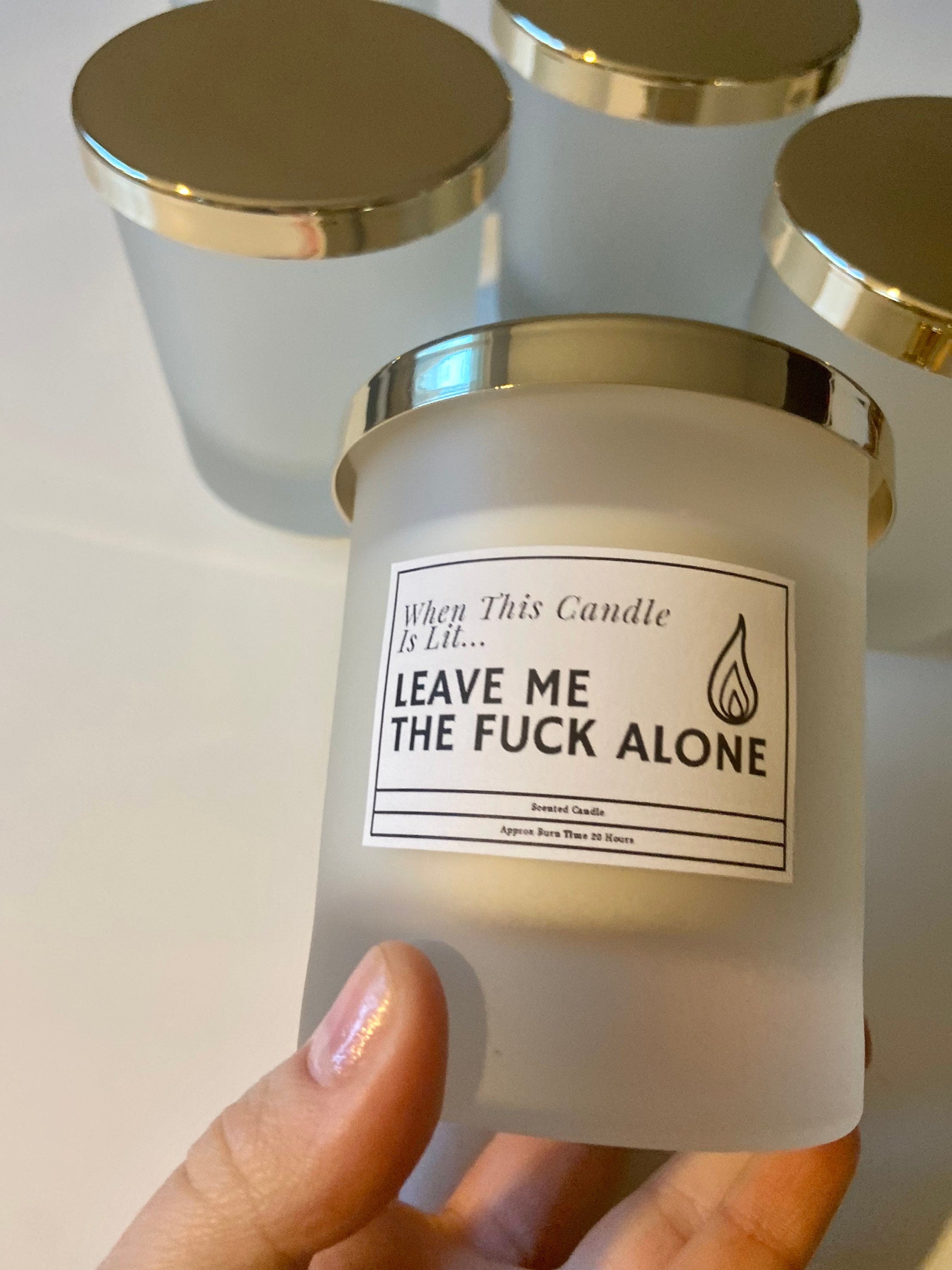 When This Candle Is Lit Leave Me The F**k Alone / Funny Candles / Funny Gifts/ Birthday Gifts