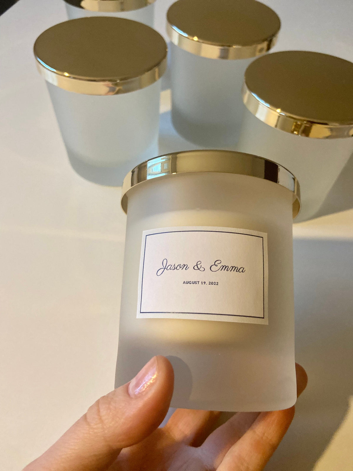 Personalised Wedding Candle/ Bridal Gifts/ Couple Gifts/ Gifts For Her – Greeting Card