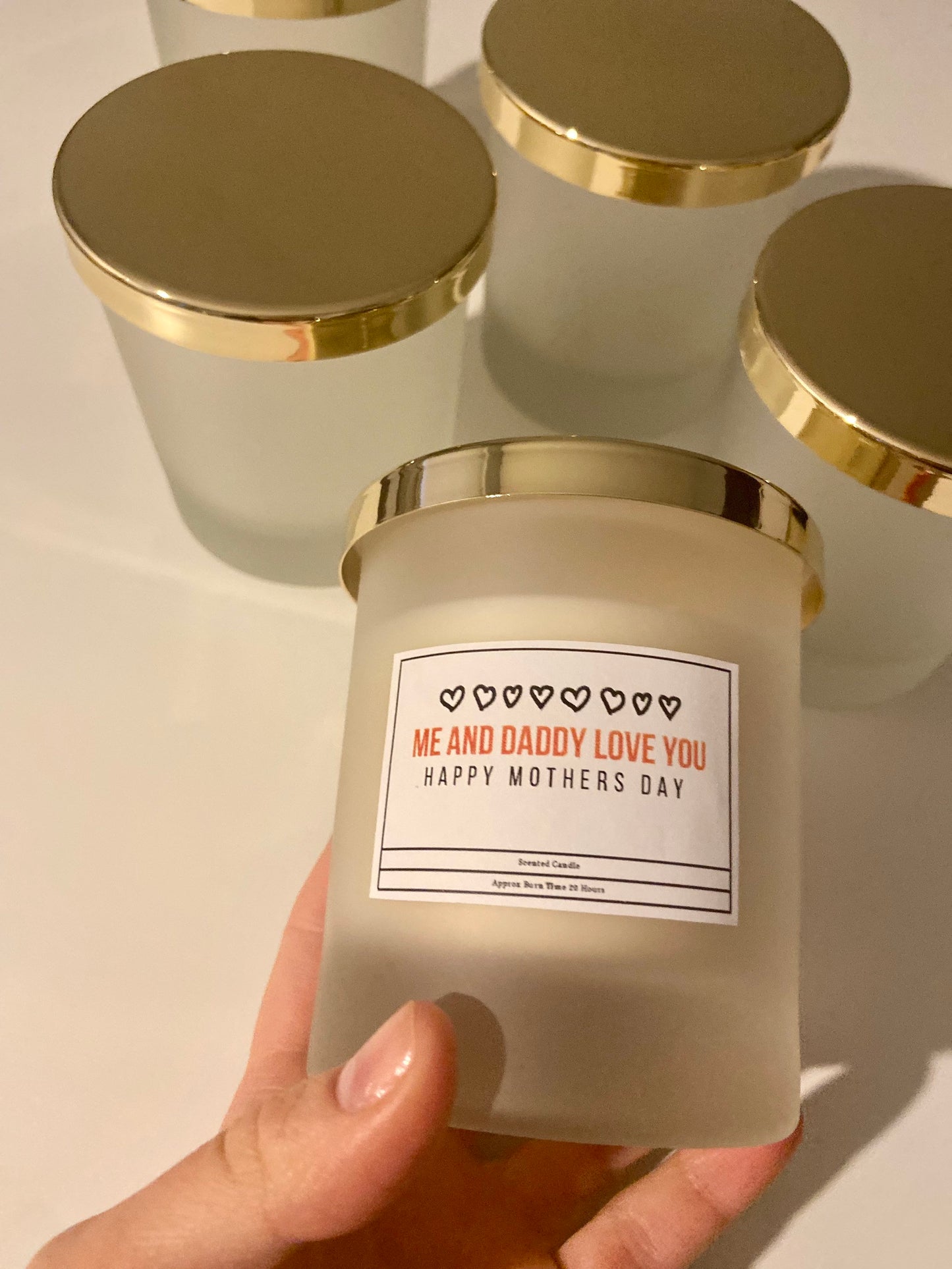 Me And Daddy Love You Mother’s Day Candle/ Mother’s Day Gifts/ Gifts For Mum/ Gifts For Nanny