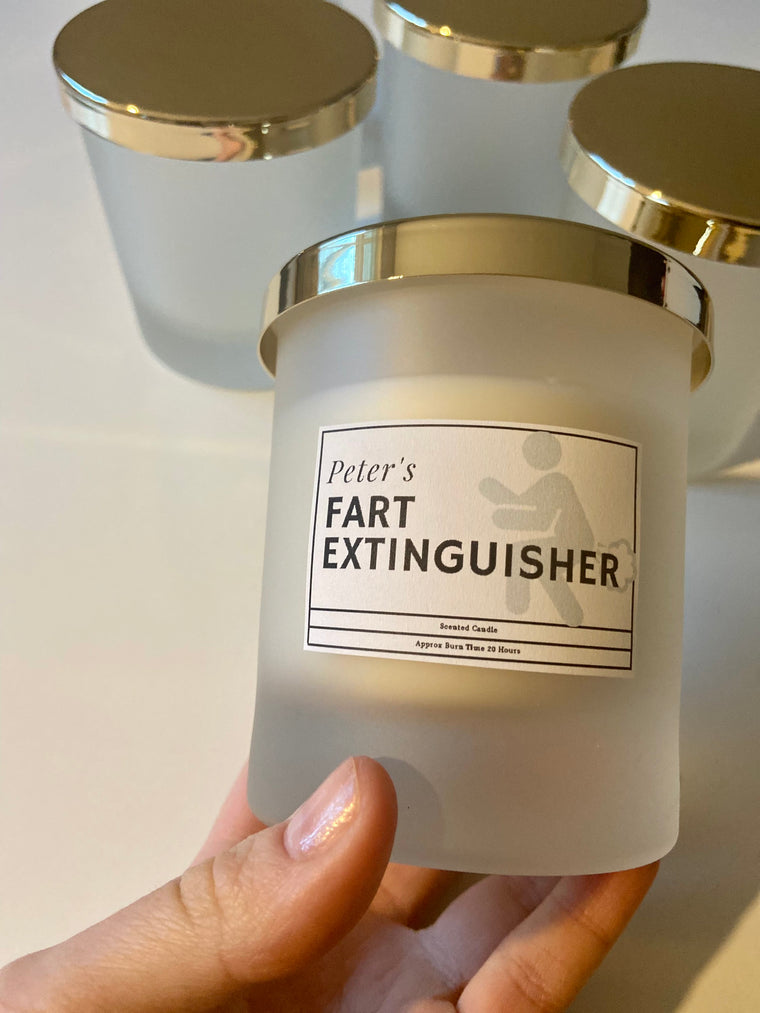 Personalised Fart Extinguisher Candle/ Funny Candles / Funny Gifts/ Birthday Gifts/ Gifts for him – Birthday Card