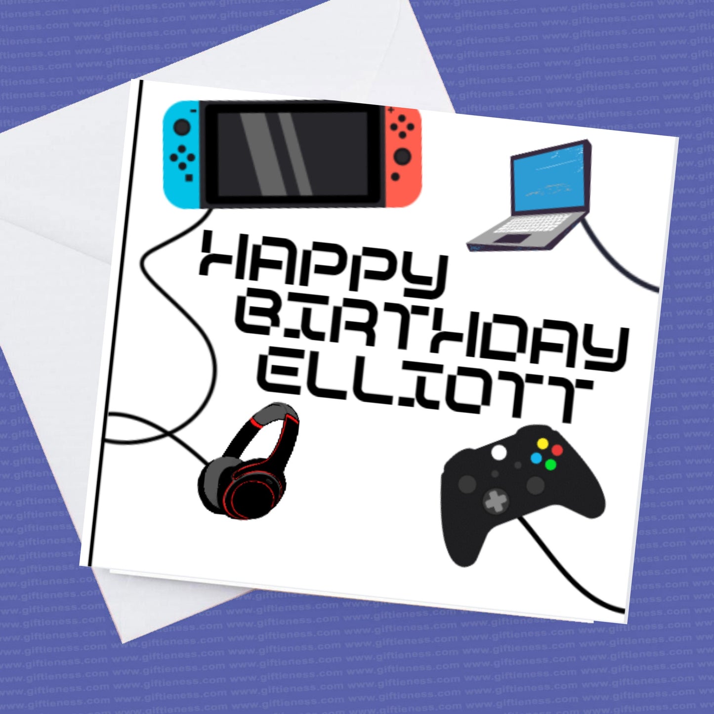 Personalised Gaming Birthday Card