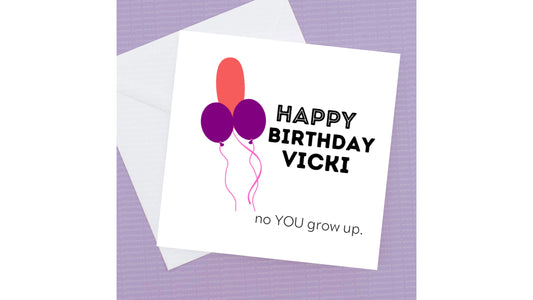 Personalised Fun Birthday Card