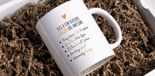 Just A Few reasons Gingers are awesome mug, can be personalised for your own words or use ones in image