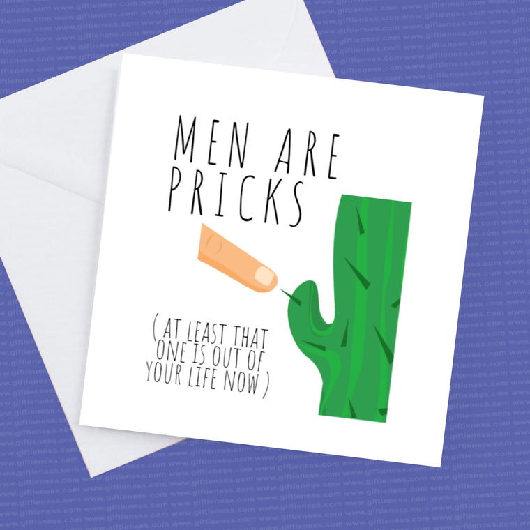 Divorce Card, Men are Pricks – Greeting Card