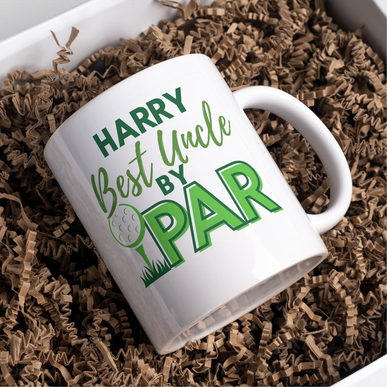 Personalised Best Uncle by Par Golf mug – Greeting Card