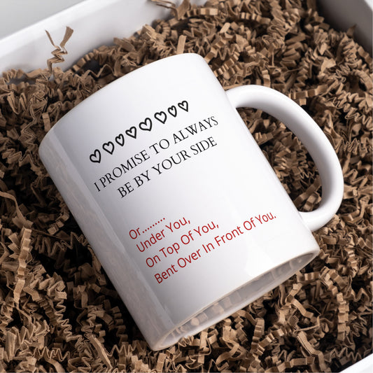 I Promise to always be by your side rude mug