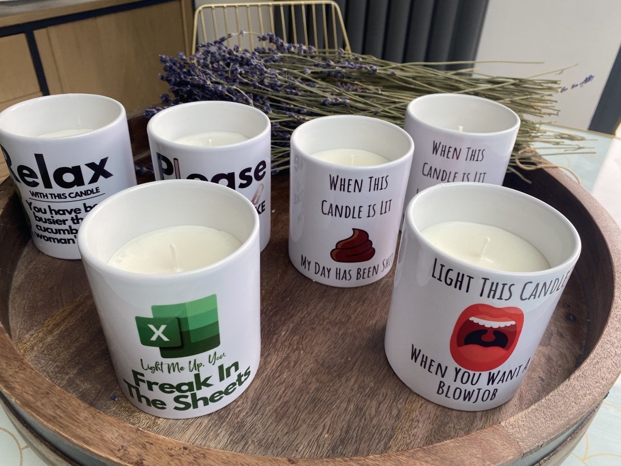 Light Me Up When You Want A Blowjob Handmade Candle with or without wick