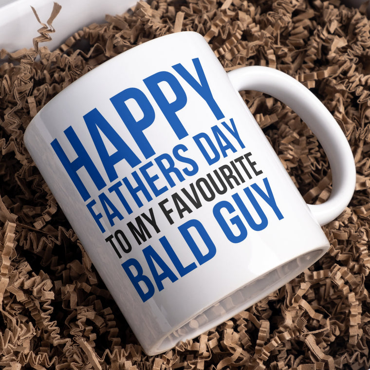 Happy Fathers Day To My Favourite Bald Guy Mug – Greeting Card