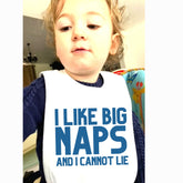 I Like big naps and I cannot lie Baby Bib, wedding Baby Bib – Greeting Card