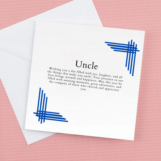Birthday Card for your favourite Uncle, Uncle Birthday card