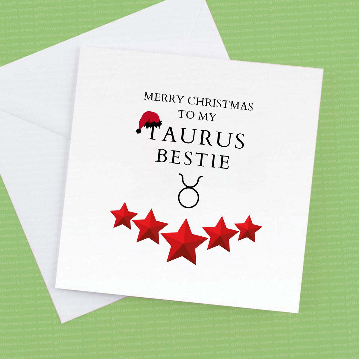 Merry Christmas to my Taurus Bestie – Greeting Card