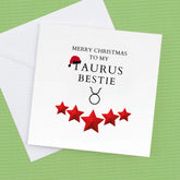Merry Christmas to my Taurus Bestie – Greeting Card