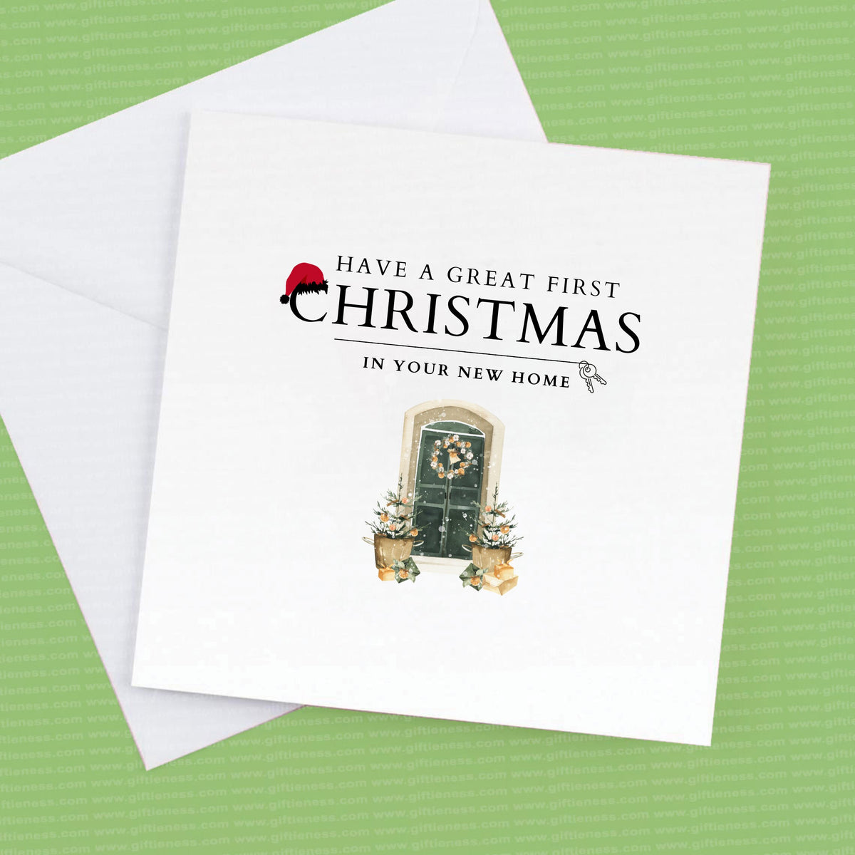Have a great First Christmas in your new home, new home card