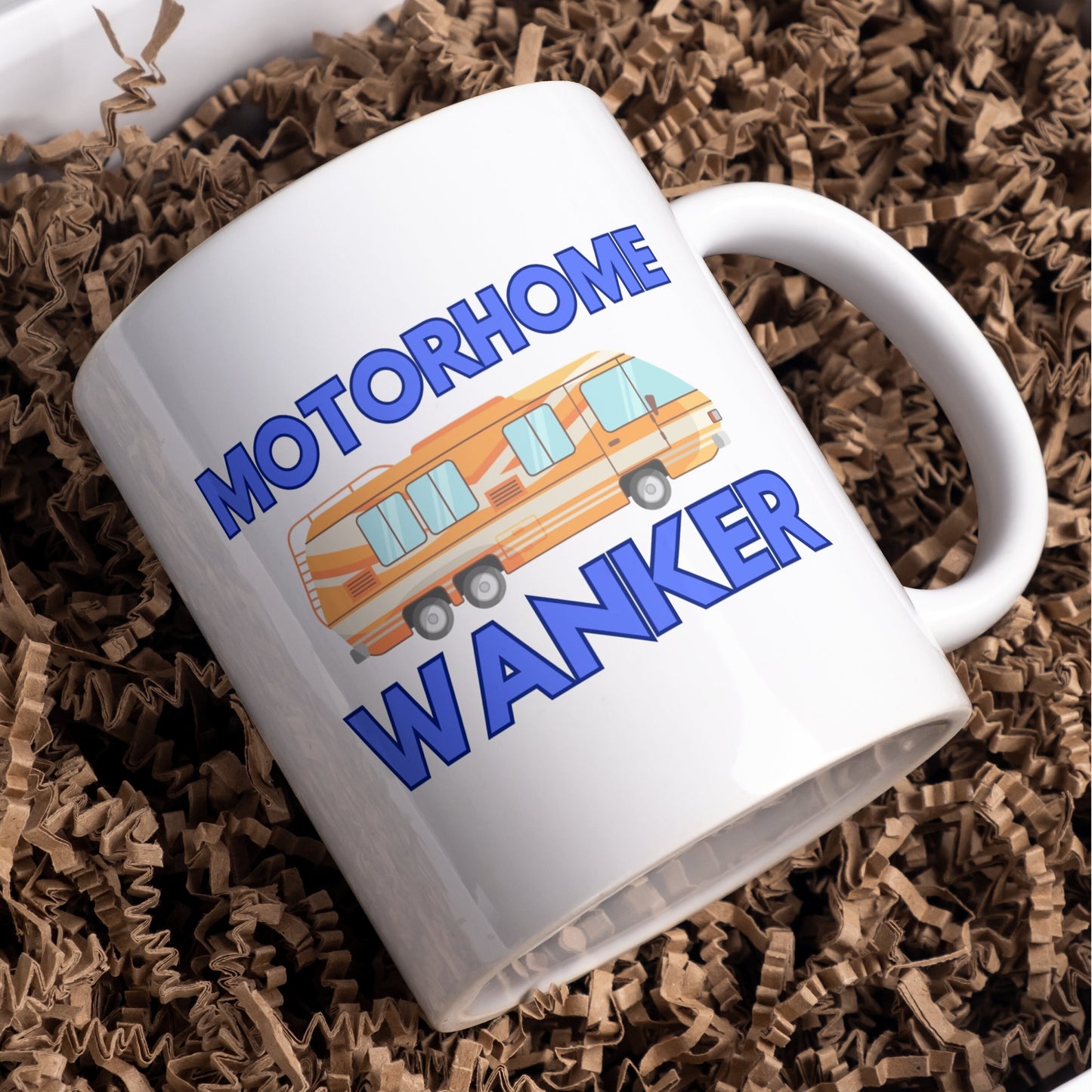 Motorhome Wanker Mug, fun mug for the motor home enthusiast