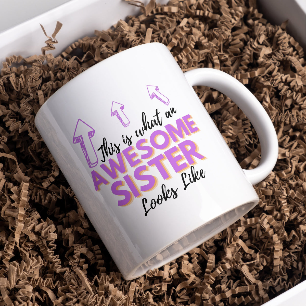 This is what an Awesome Sister looks like mug – Greeting Card