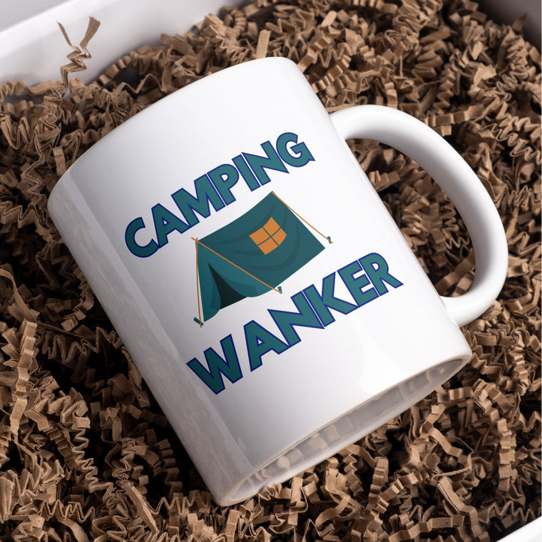 Camping Wanker Mug – Greeting Card