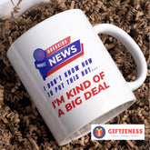Breaking News, I’m Kind of a Big Deal Mug, Great for a new job or promotion – Funny Work Card