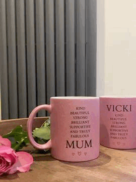 Mum Mug Pink and Glittery mums Fabulous Mug