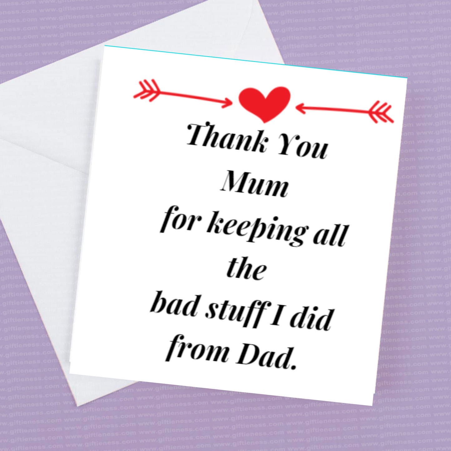 Thank you mum for keeping all the bad stuff I did from Dad.
